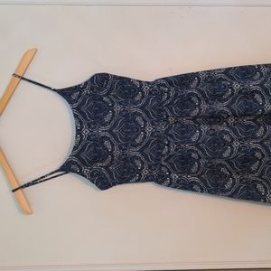 𝅺miami Navy Patterned Dress Small